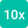 10X10