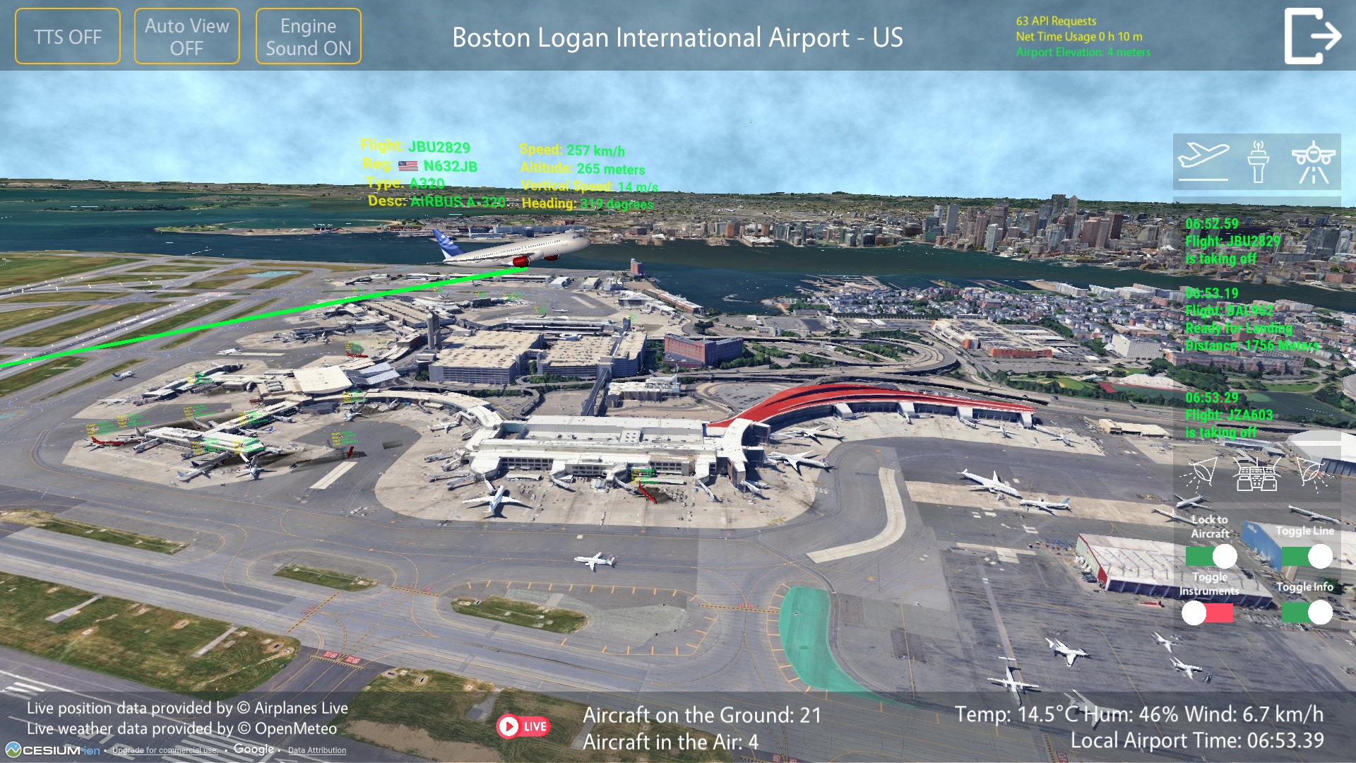 Airport Live Traffic Viewer