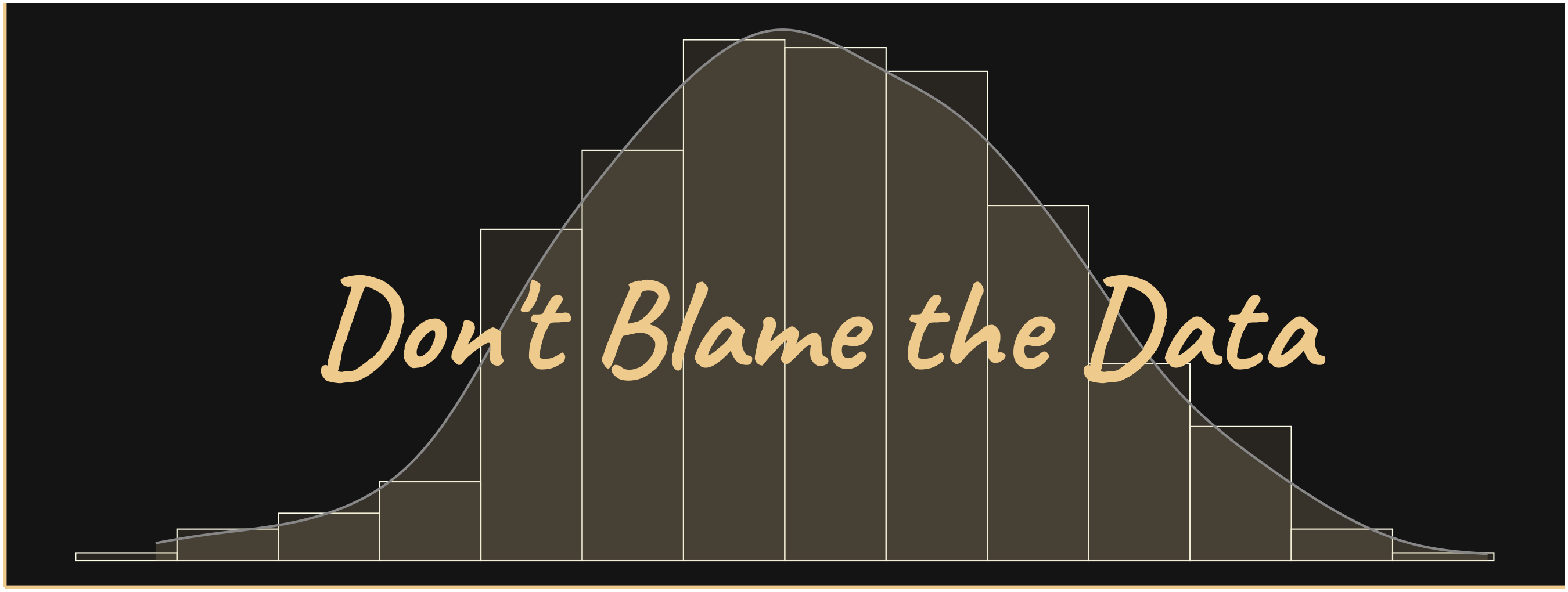 Don’t Blame the Data