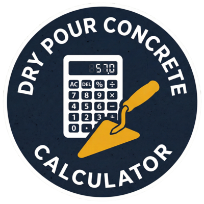 Dry Pour Concrete Calculator