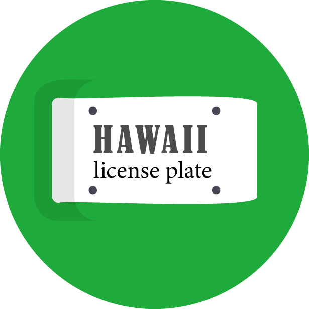 Hawaii License Plate