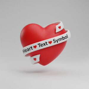 Heart Text Symbol