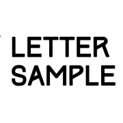 Letter Sample