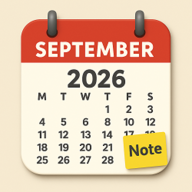 September 2026 Calendar Printable