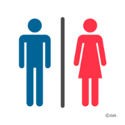 Toilette in der Nähe