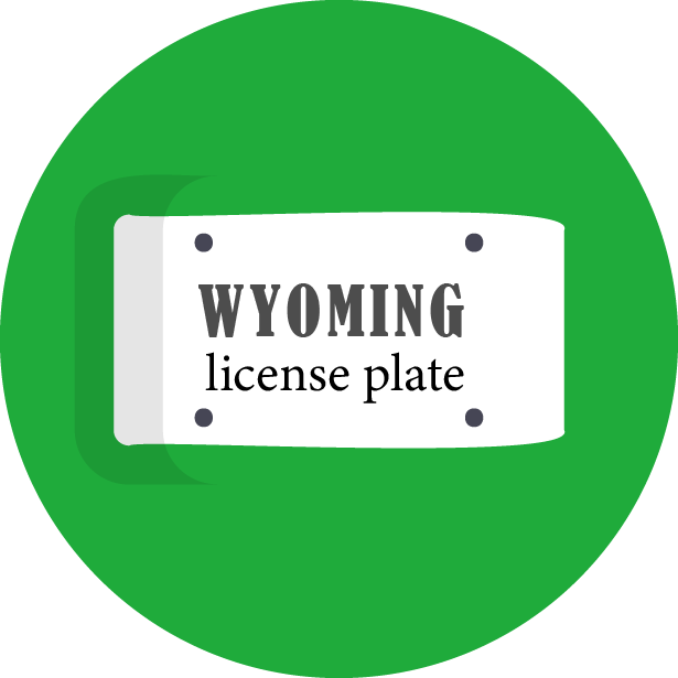 Wyoming License Plate